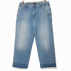 Biden turn up wide leg jean size 10